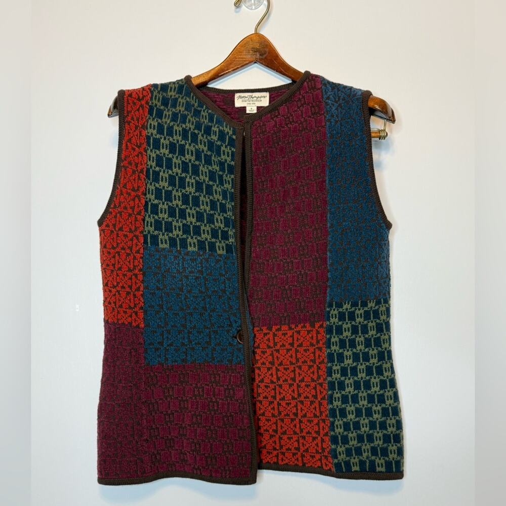 Vintage Norm Thompson Southwestern Knit Vest